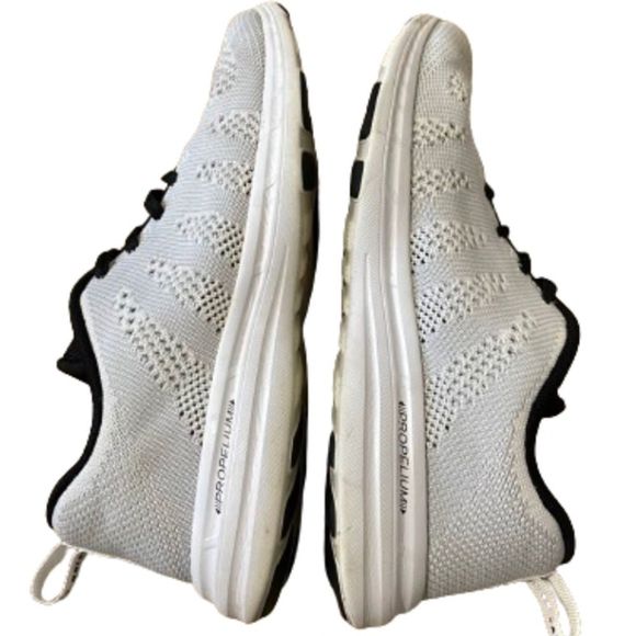 APL MEN’s METALLIC BLACK & WHITE TECHLOOM PRO TRAINER ATHLETIC SNEAKERS Sz-7.5 - Picture 4 of 10